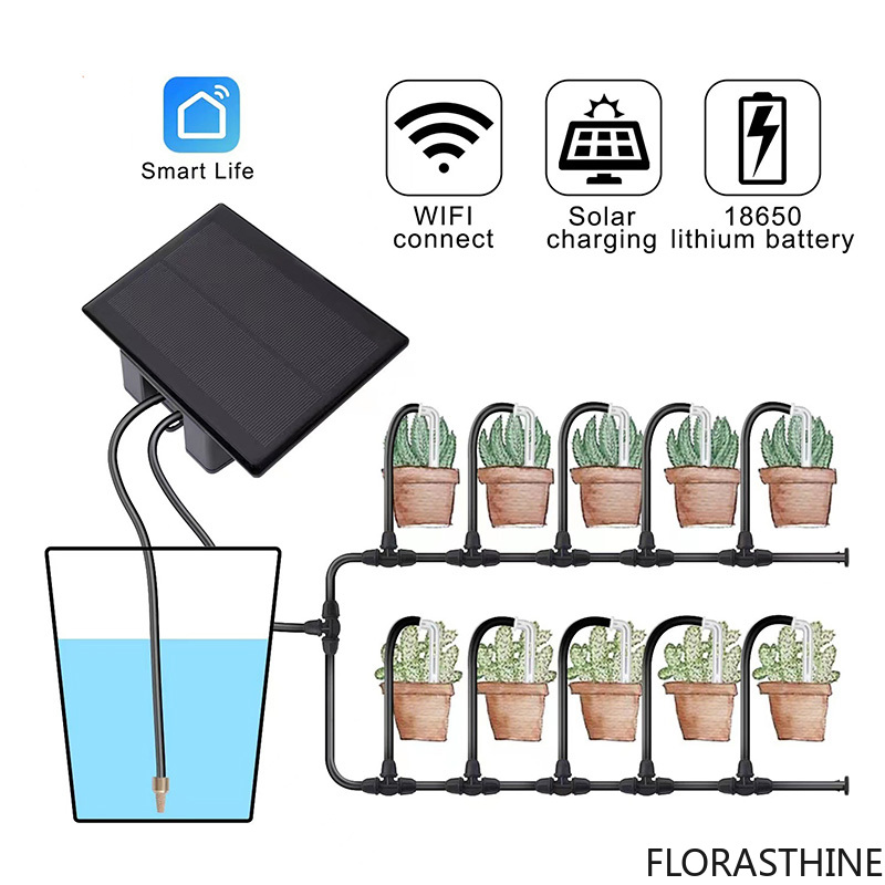 Drip Irrigation Kit - Nieuwe WIFI Solar Automatische Bewateringsinstallatie Kit