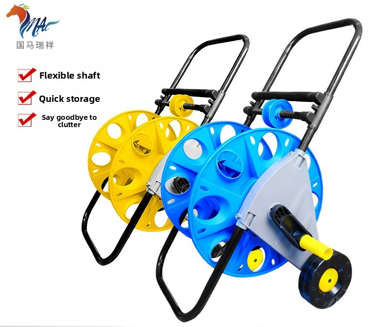 Gardening Tools And Equipment - Meestverkochte nieuwe handbediende slangopbergwagen, automatische slangopstelling,