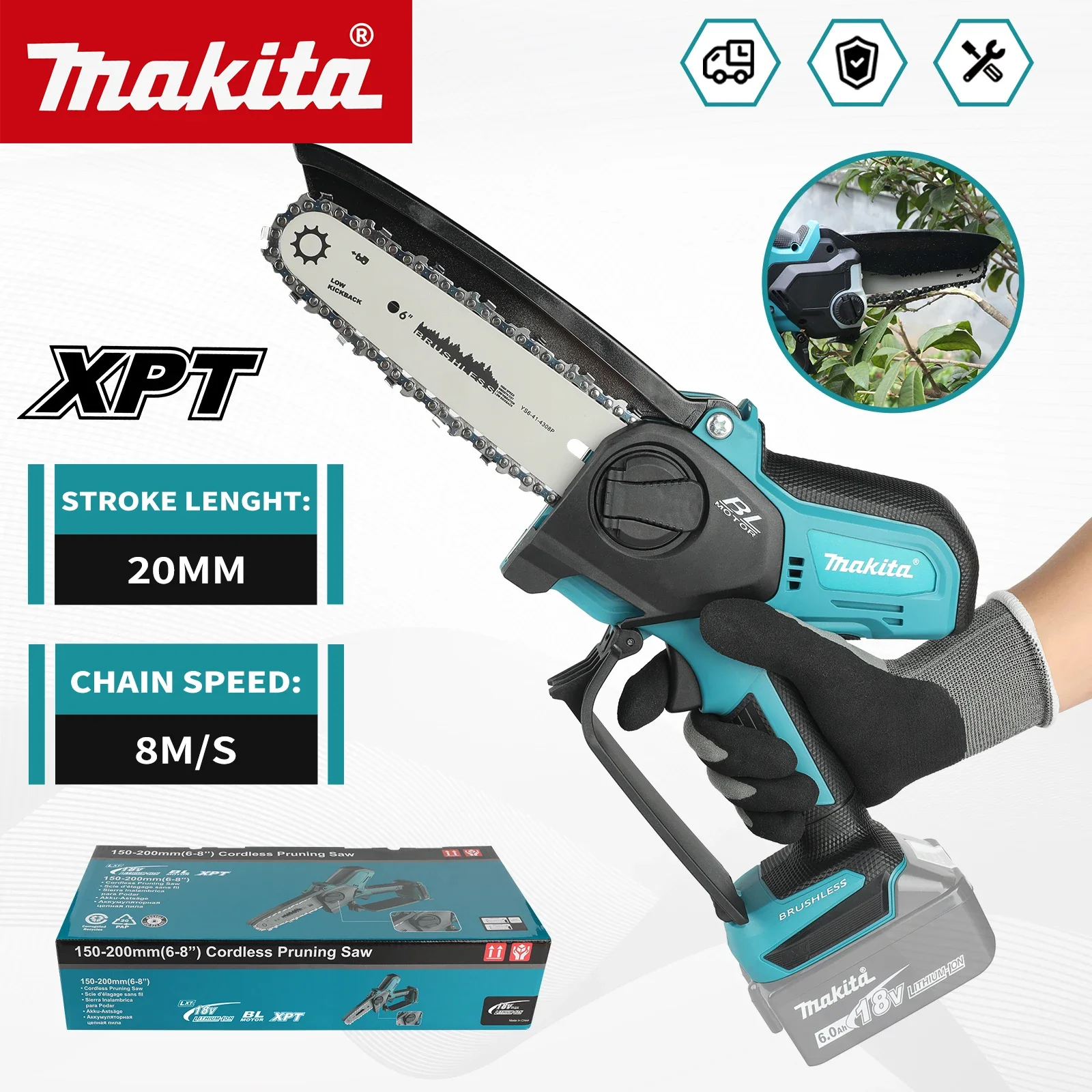 Gardening Tools Battery Powered - Makita UC286 6 Inch kettingzaag elektrische