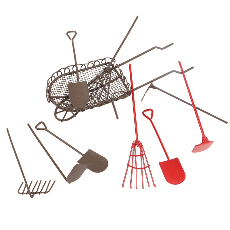 Gardening Tools China - 1/12 Poppenhuis Simulatie Tuingereedschap Kit Poppenhuis
