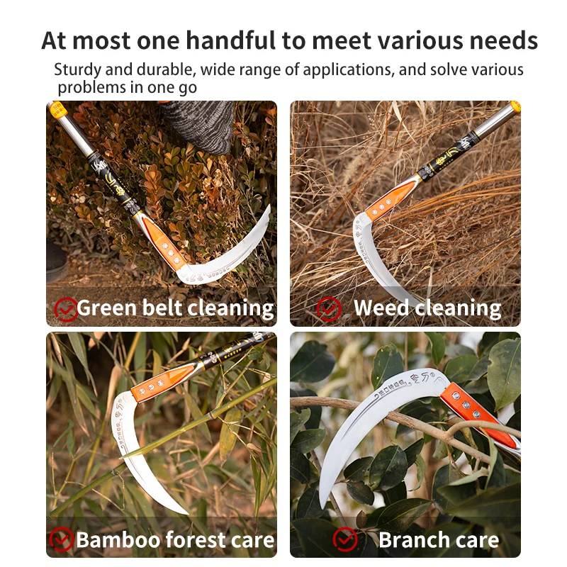 Gardening Tools Grass Cutter - Handmatige grassikkel – onkruidbestrijdingsgereedschap voor wegen,