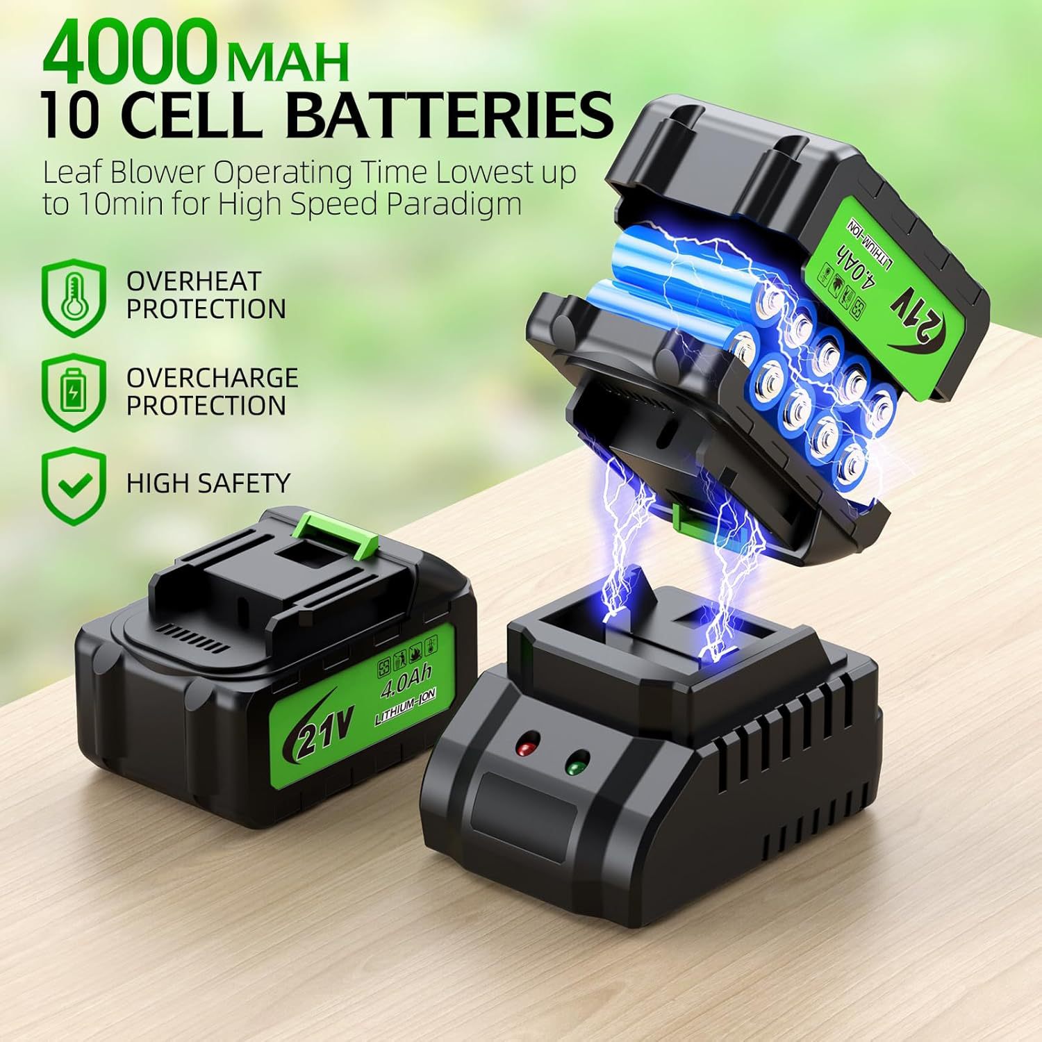 Draadloze elektrische bladblaz - Gardening Tools Battery Powered recensie en prijs