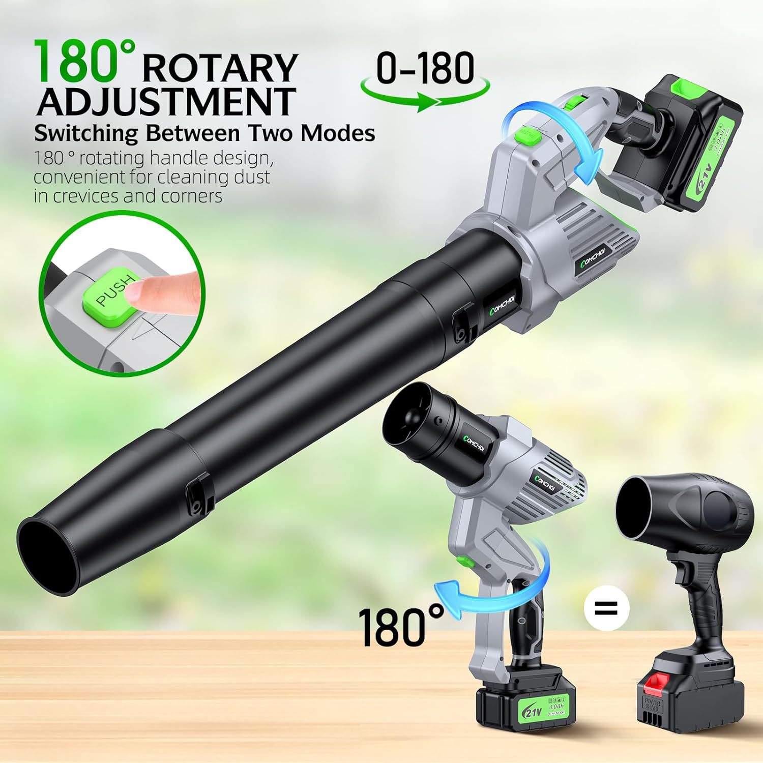 Draadloze elektrische bladblaz - Gardening Tools Battery Powered recensie en prijs