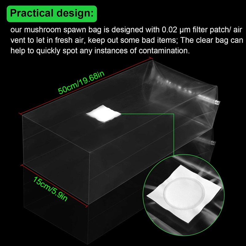 100 Stuks Paddestoel Kweekzakk - Grow Bags recensie en prijs