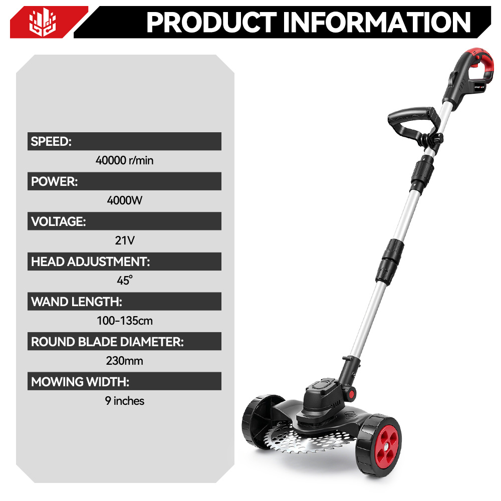 ONEVAN 9Inch 40000RPM Borstell - Gardening Tools Battery Powered recensie en prijs