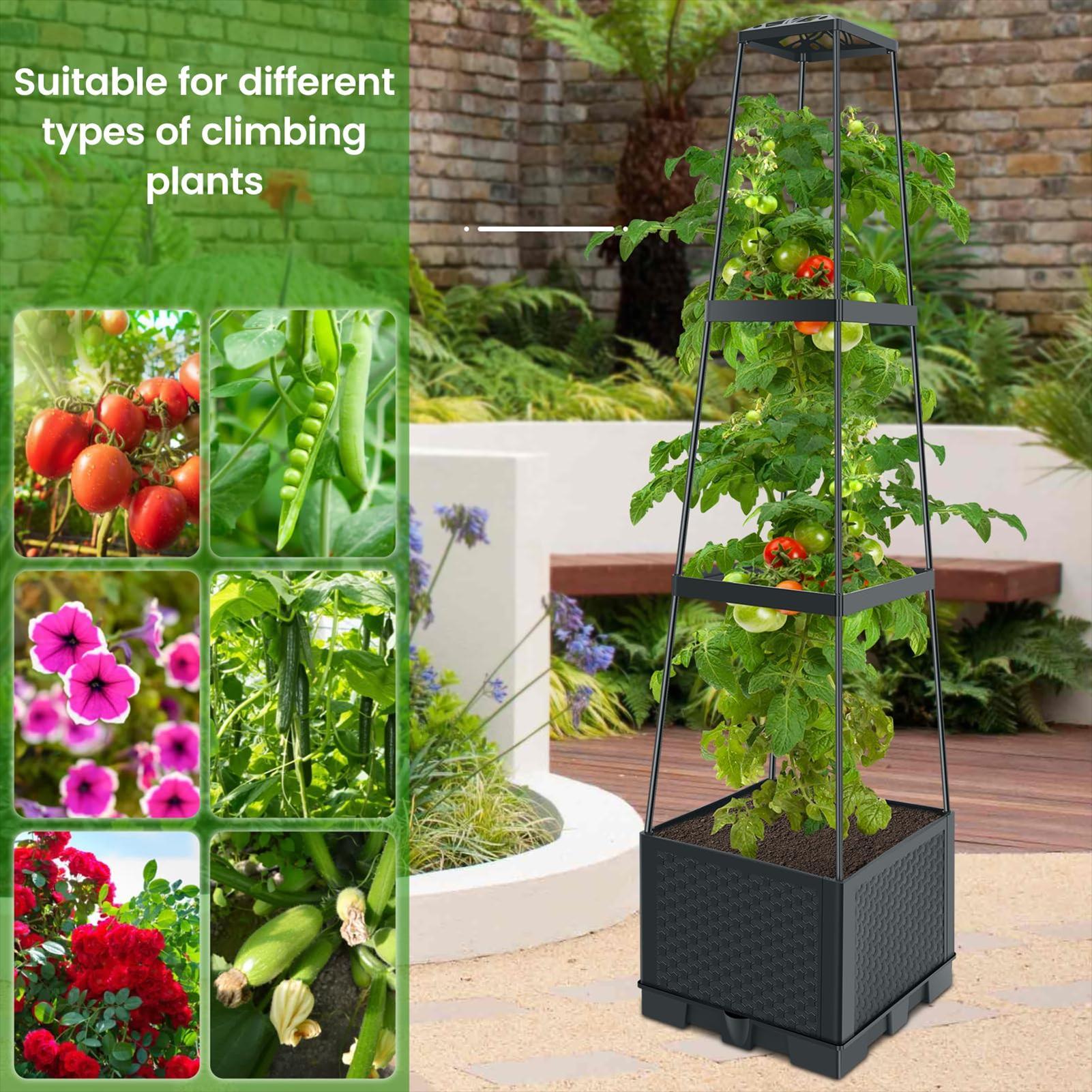 Verhoogde plantenbak met trell - Self-Watering Planter recensie en prijs