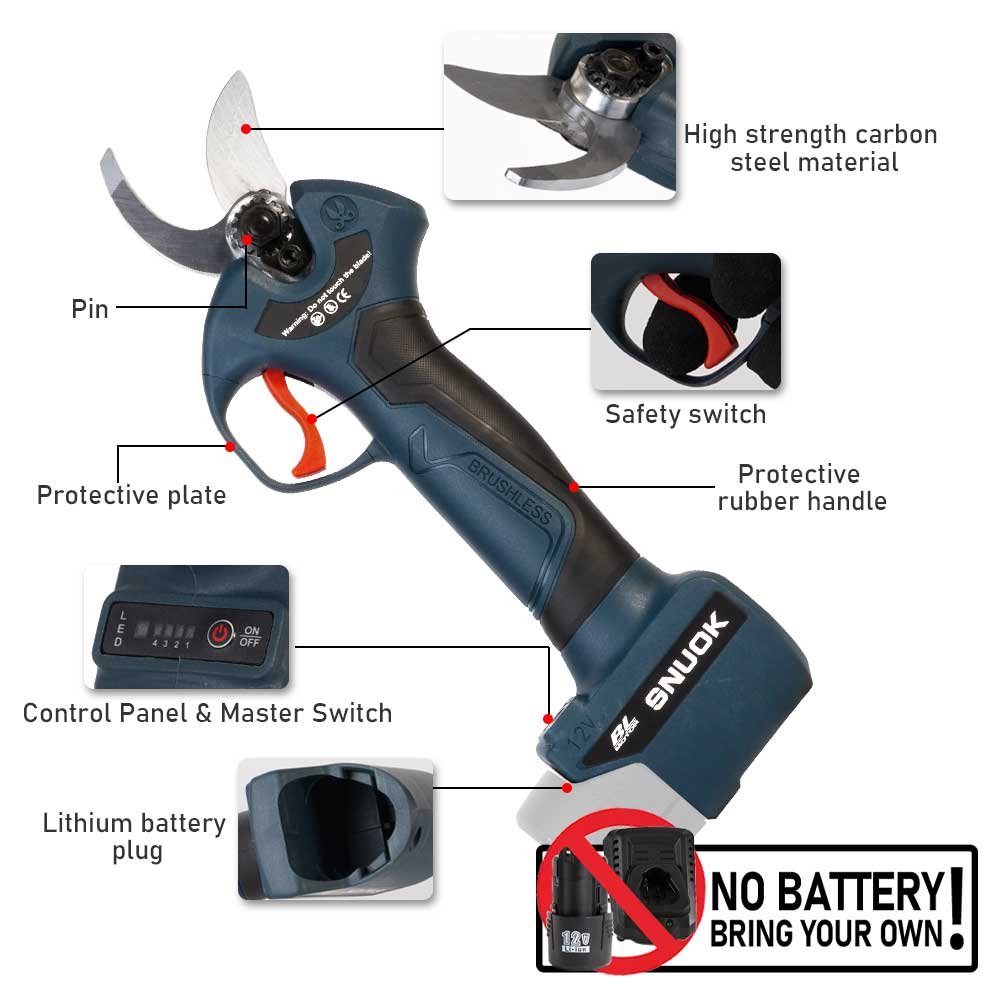 SNUOK 12V Borstelloze Elektris - Gardening Tools Battery Powered recensie en prijs