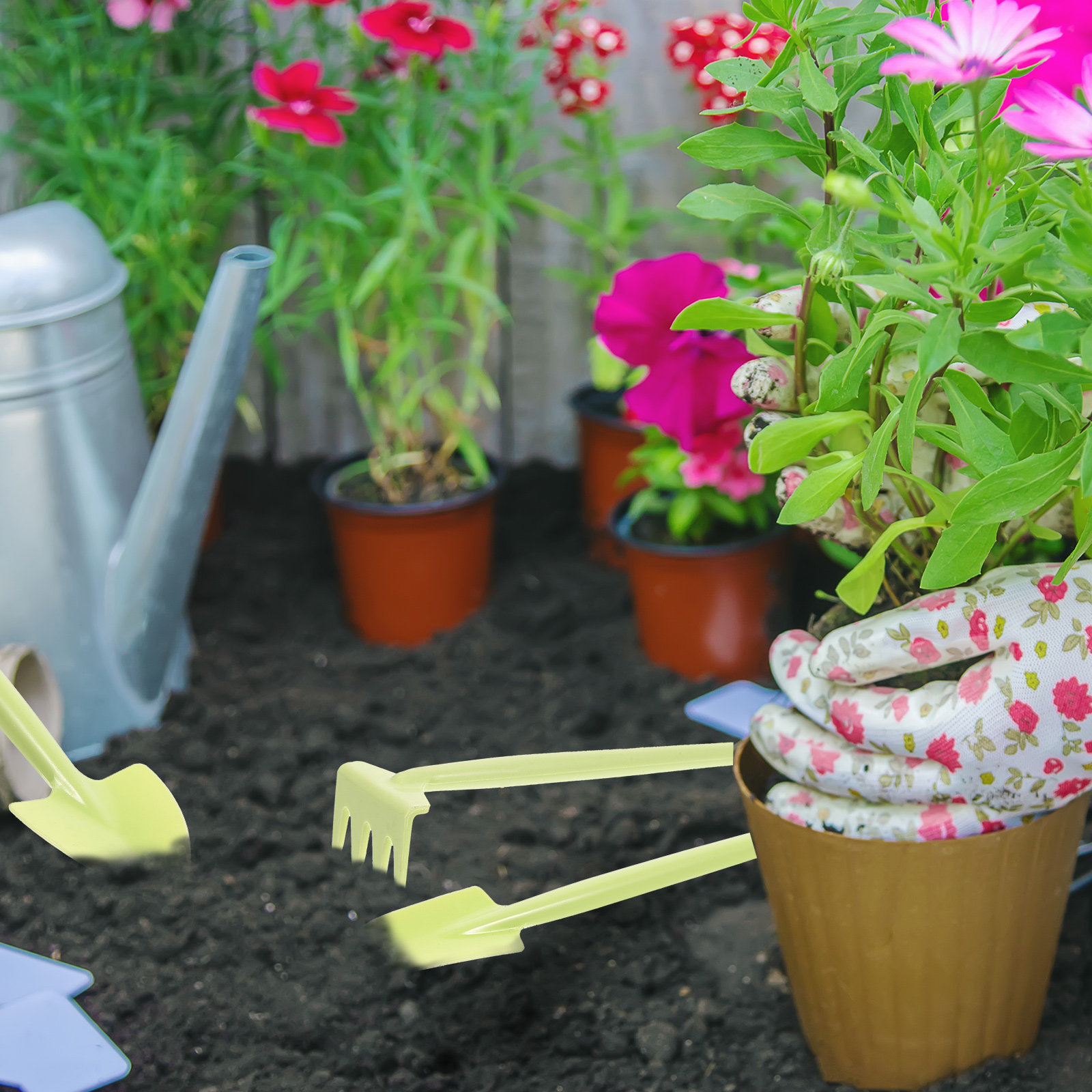 1 set miniatuur tuinwerktuigen - Gardening Tools Mothers Day recensie en prijs
