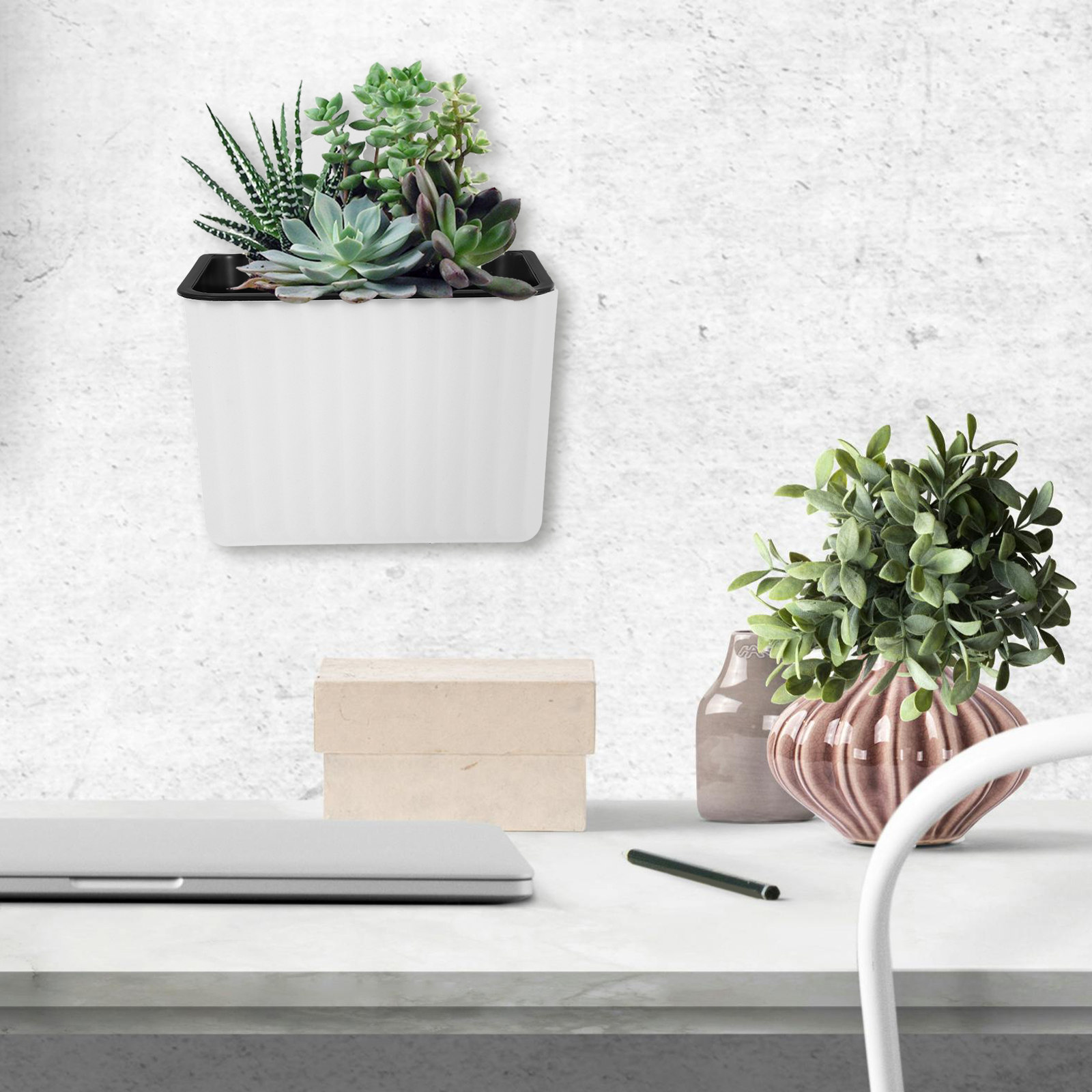 2 stuks wandbevestigbare bloem - Self-Watering Planter recensie en prijs