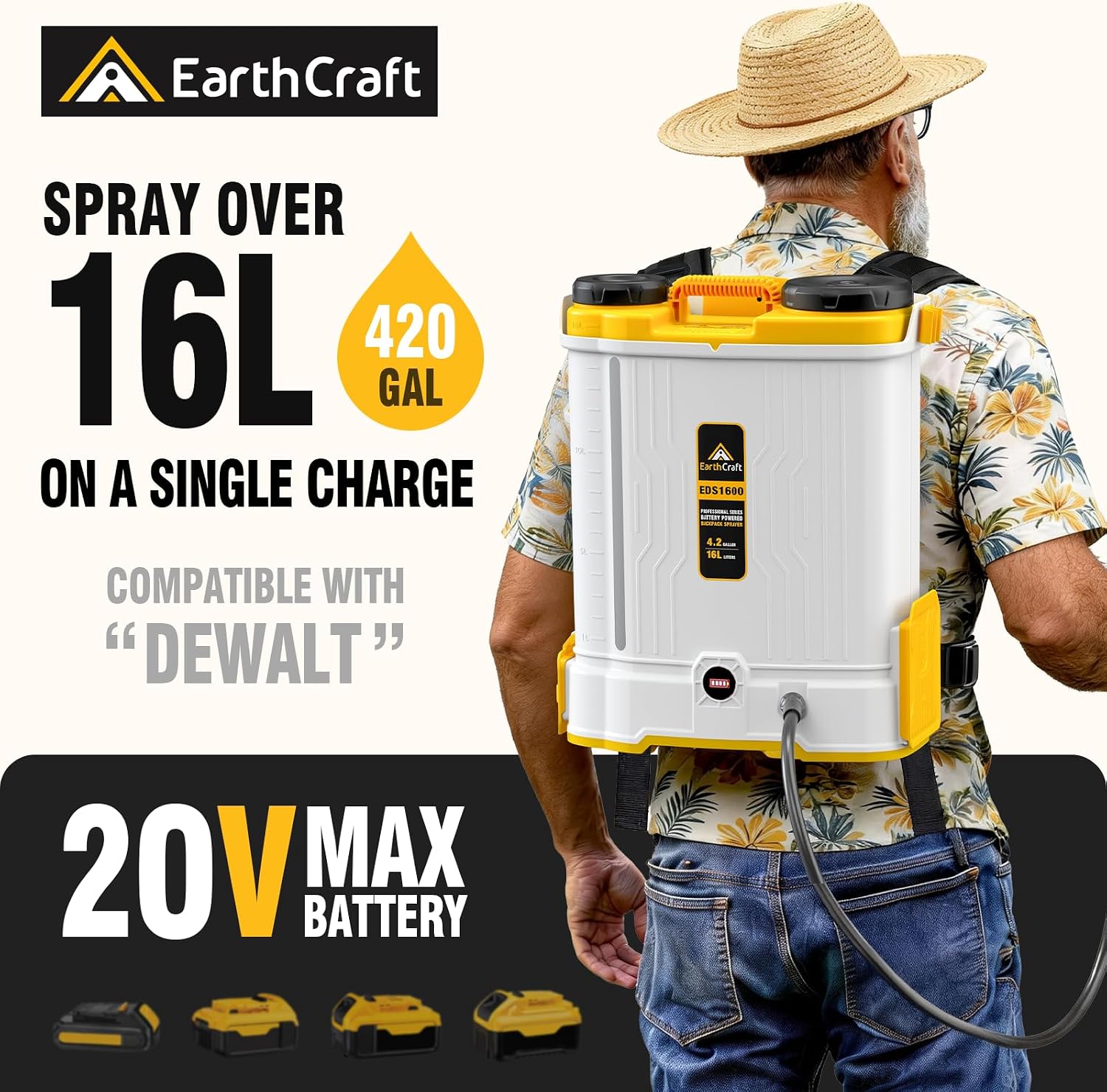 4,2 liter accu-aangedreven rug - Gardening Tools Battery Powered recensie en prijs