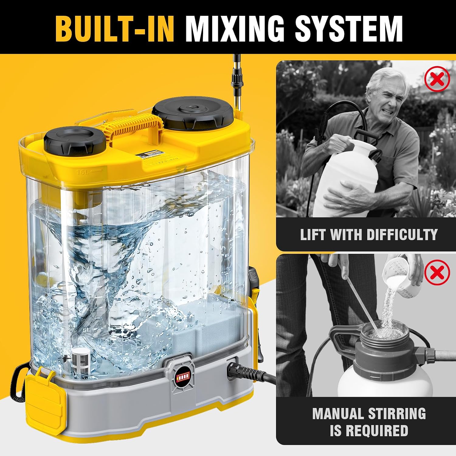 4,2 liter accu-aangedreven rug - Gardening Tools Battery Powered recensie en prijs