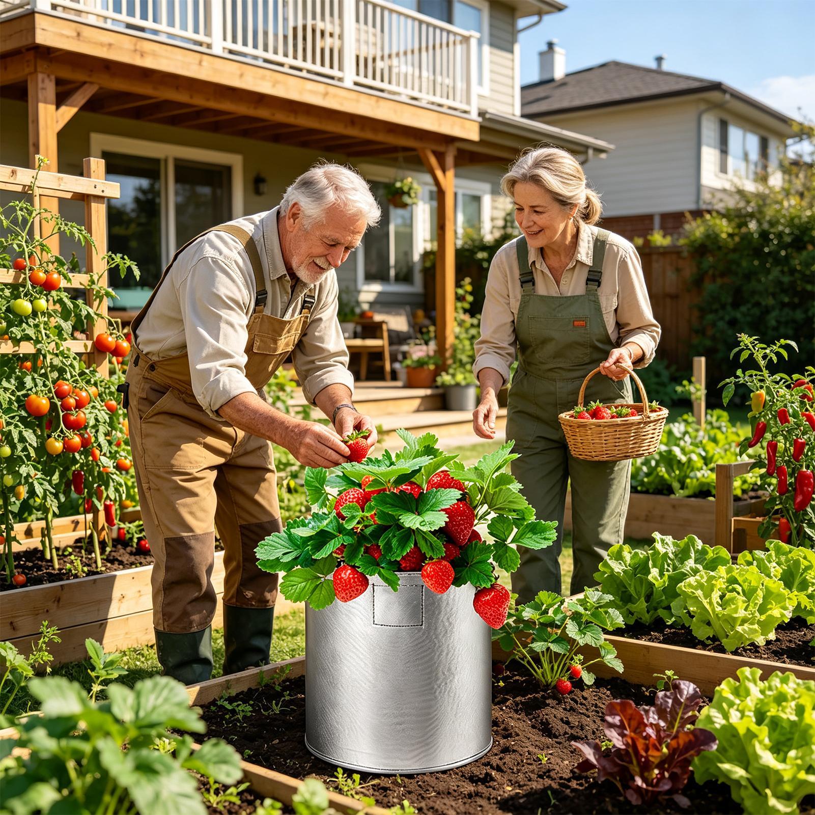 Plantenbakken voor aardbeien,  - Grow Bags recensie en prijs